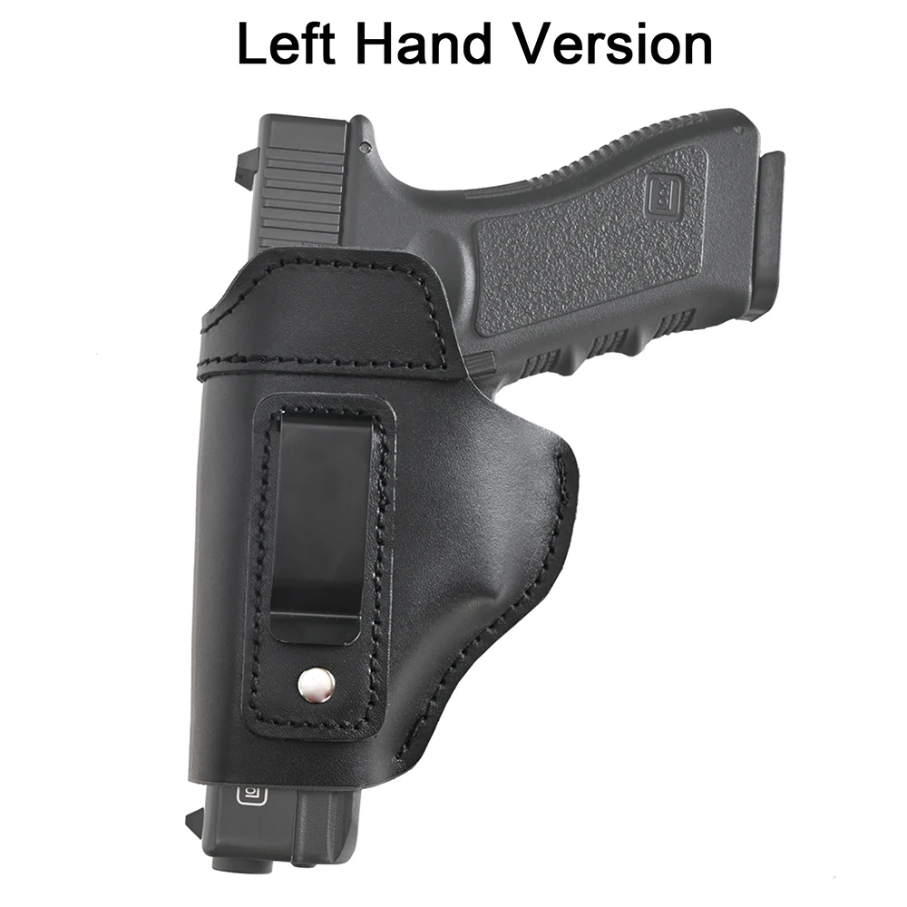 Fundas de cuero para pistola de mano oculta, fundas de Cintura interior para Glock 17 19 22 23 43 Sig Sauer P226 P229 - imagen 3