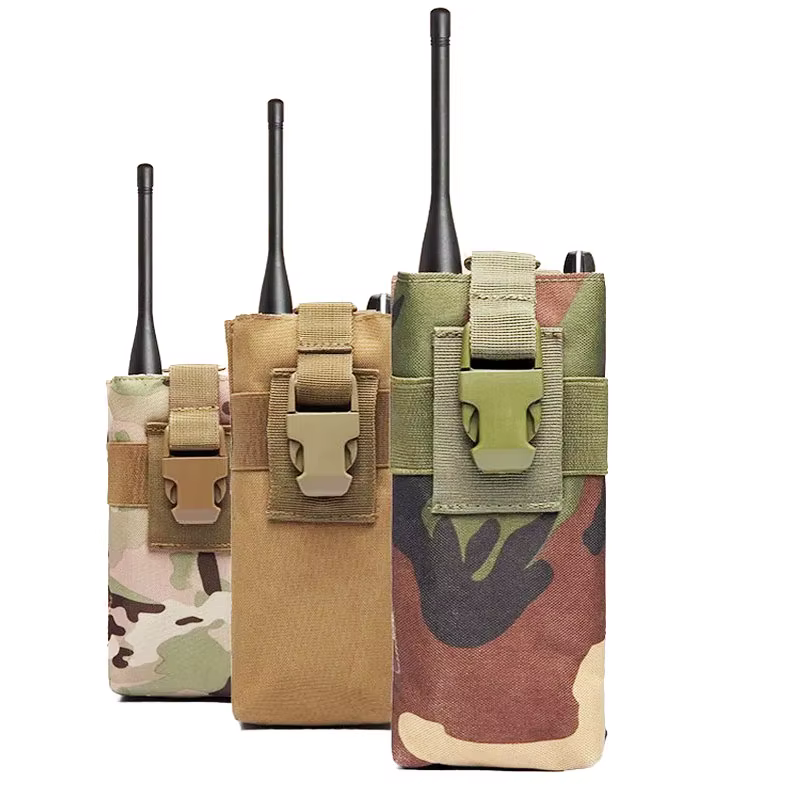 Bolsa para Walkie Talkie al aire libre, bolsa para botella de agua, bolsa de Radio de mano, bolsa de accesorios multifuncional táctica Molle, paquete EDC de viaje - imagen 3