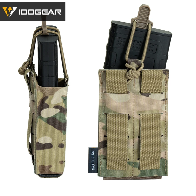 IDOGEAR táctico LSR 556 bolsa Singel Carrier MOLLE corte láser con Clip de liberación rápida 35125 - imagen 2
