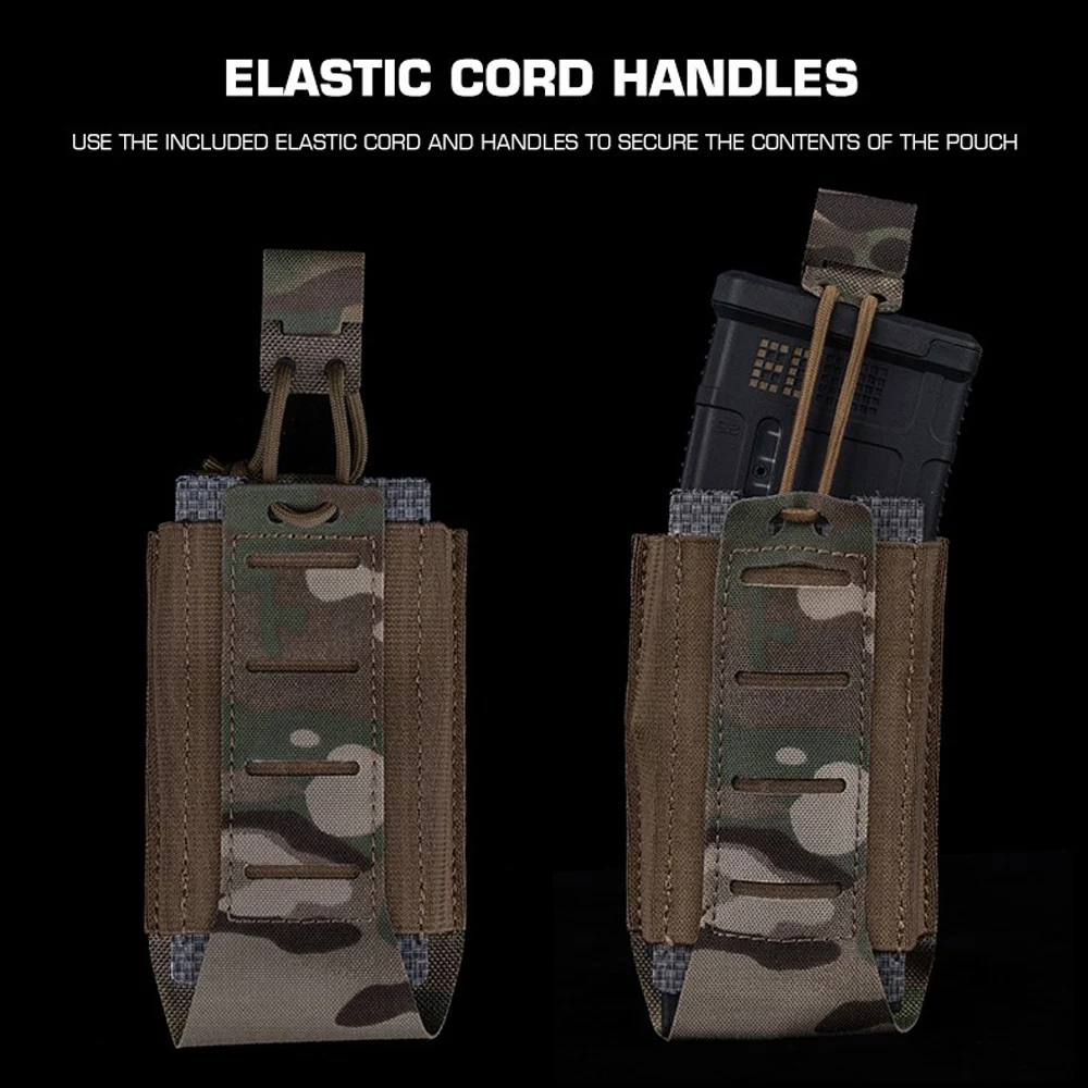 Bolsa táctica para revistas 5,56, liberación rápida, tiro individual para caza, Airsoft AR M4 Mag, cinturones MOLLE, portadores de placa, chaleco, equipo - imagen 4