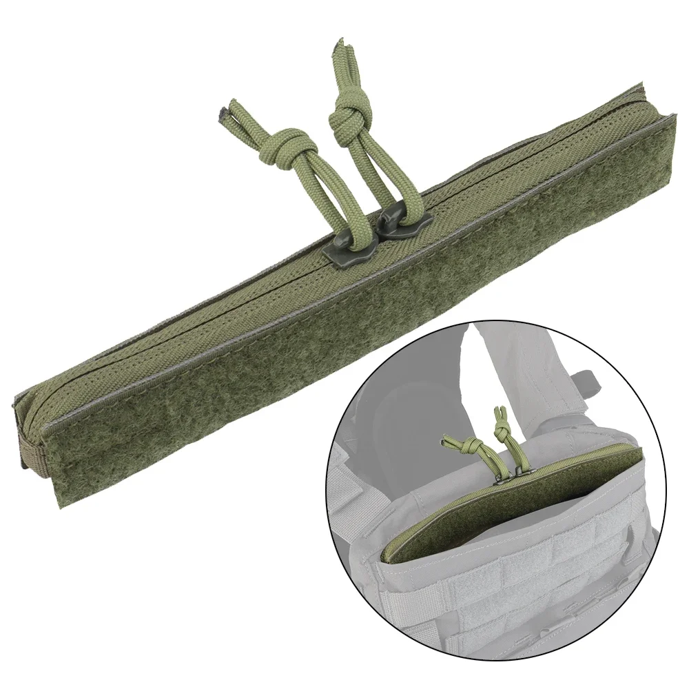 Accesorios para chaleco AVS, tira de cremallera, inserto de gancho y bucle para chaleco táctico Crye AVS, cremalleras de separación bidireccional, longitud de 7,87"
