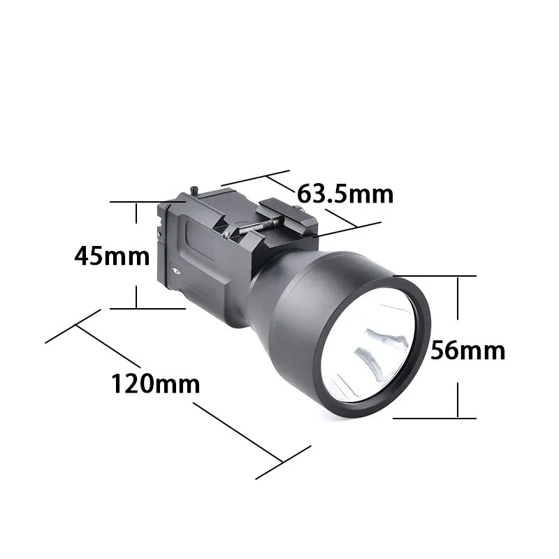 Linterna KLESCH 2U de 900 lúmenes K1 K1S KLESCH-2P luz LED blanca brillante lámpara táctica de explorador WADSN con montaje extensible de riel de 20mm - imagen 3