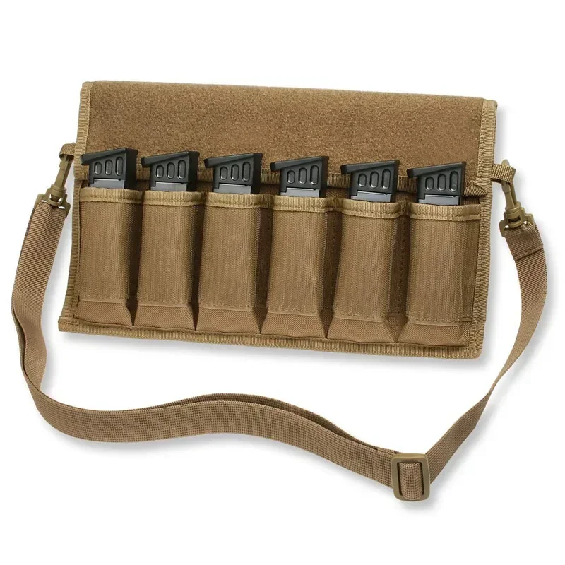 Equipo táctico para pistola, bolsa Molle de seis revistas, herramienta de munición, bolsa Mag, accesorios para pistola, cinturón de caza, bolsa Edc, bolsa para munición