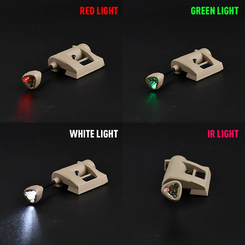 WADSN-luz táctica militar rápida para casco, lámpara LED de señal de supervivencia al aire libre, iluminador IR rojo, verde y blanco, MPLS 4 GEN2 - imagen 3