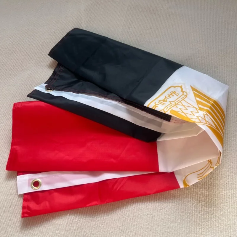 YI XIN-Bandera de Egipto de doble cara, poliéster impreso, 90x150cmEG EGY, alta calidad, para Decoración - imagen 4