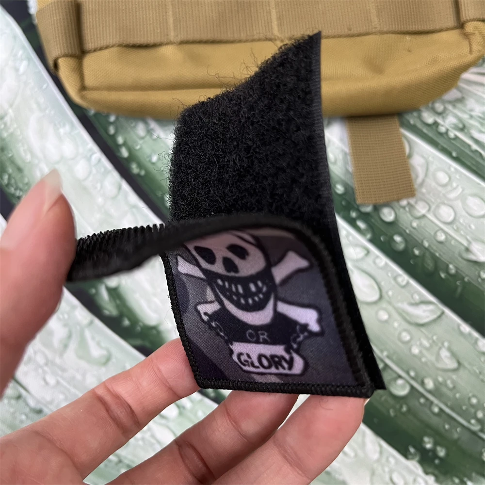Parches del Ejército "Death or Glory" de la armadura corporal de Hudson en la película Aliens, insignia de moral táctica, pegatinas impresas en mochila - imagen 4