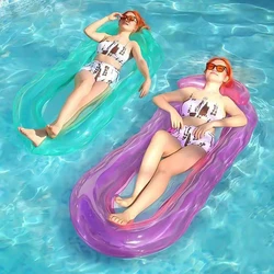 Hamaca flotante hinchable para piscina y playa, adultos