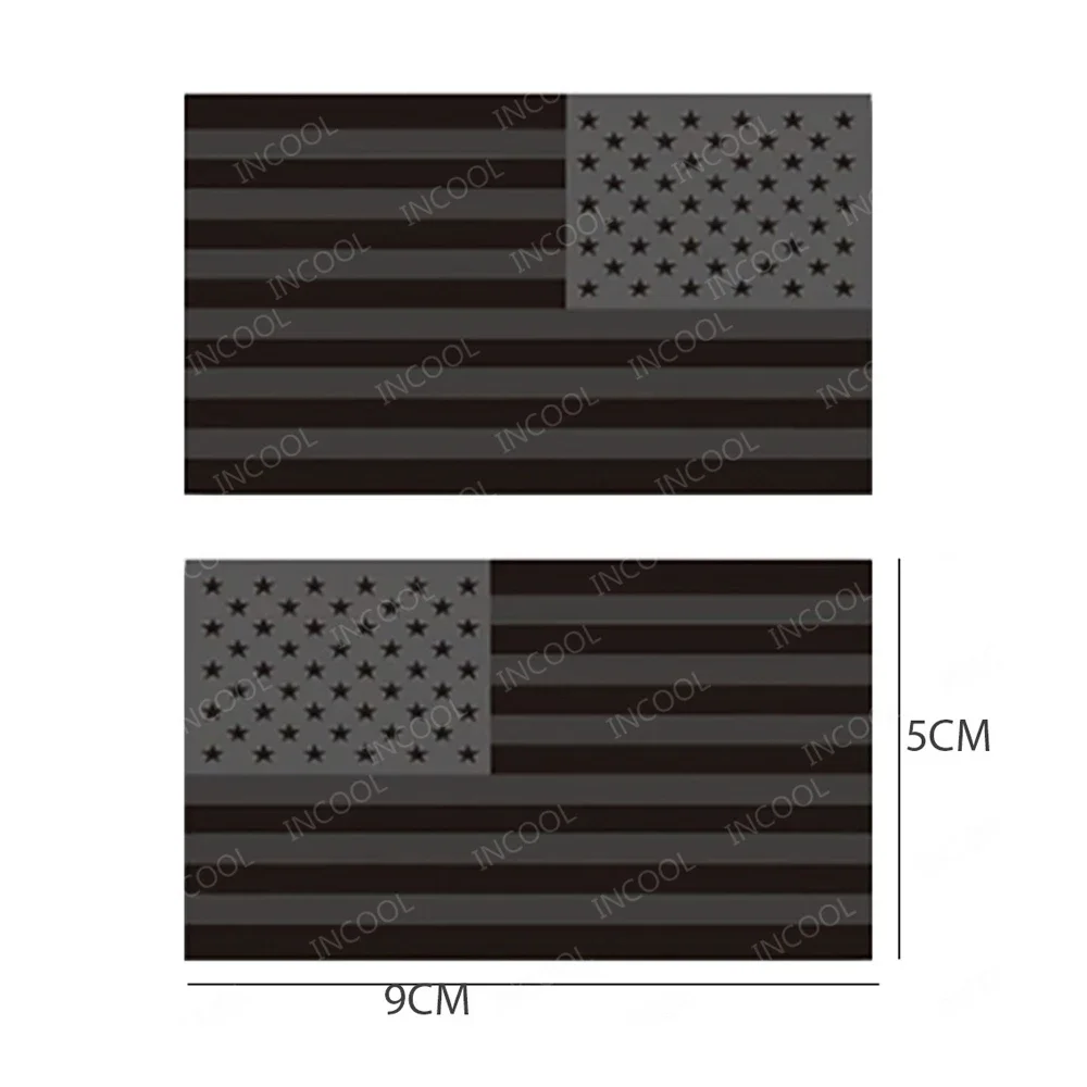 Parche militar bandera Estados Unidos reflectante IR para hombro - imagen 5