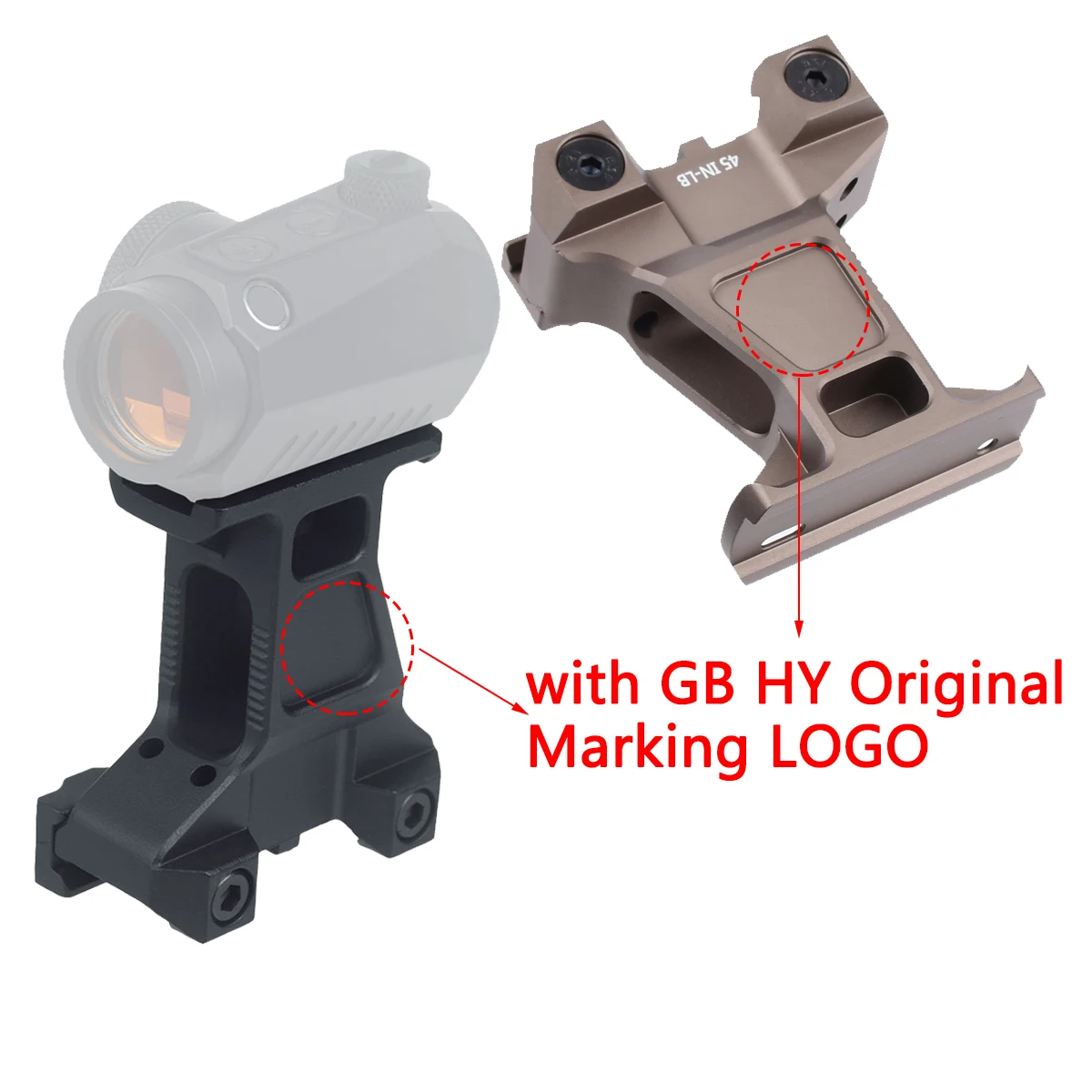 Soporte de mira telescópica táctica T01 T02 Red Dot, montaje elevador rápido, óptica R5, UNIDAD, soporte de mira telescópica compensada, Base alta de 1,57/1,92/2,91 pulgadas - imagen 3