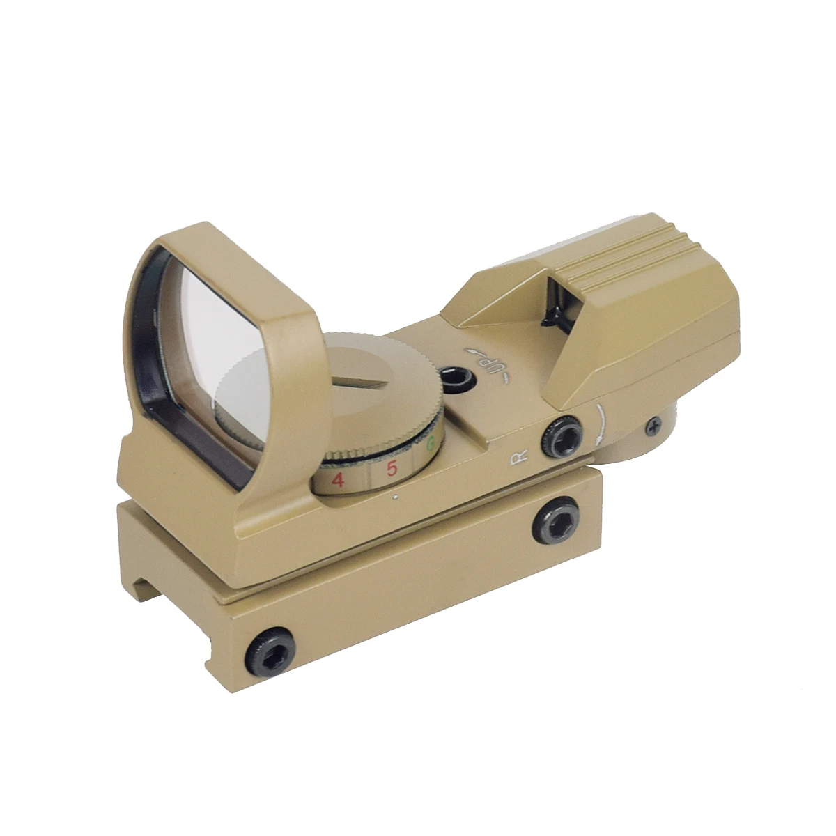 Mira táctica holográfica punto rojo y verde 20mm rail MOLLE - imagen 5
