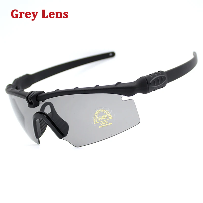 Gafas tácticas deportivas polarizadas, lentes de seguridad del ejército militar, Airsoft, tiro, caza, protección UV400, Kit de 4 lentes - imagen 4