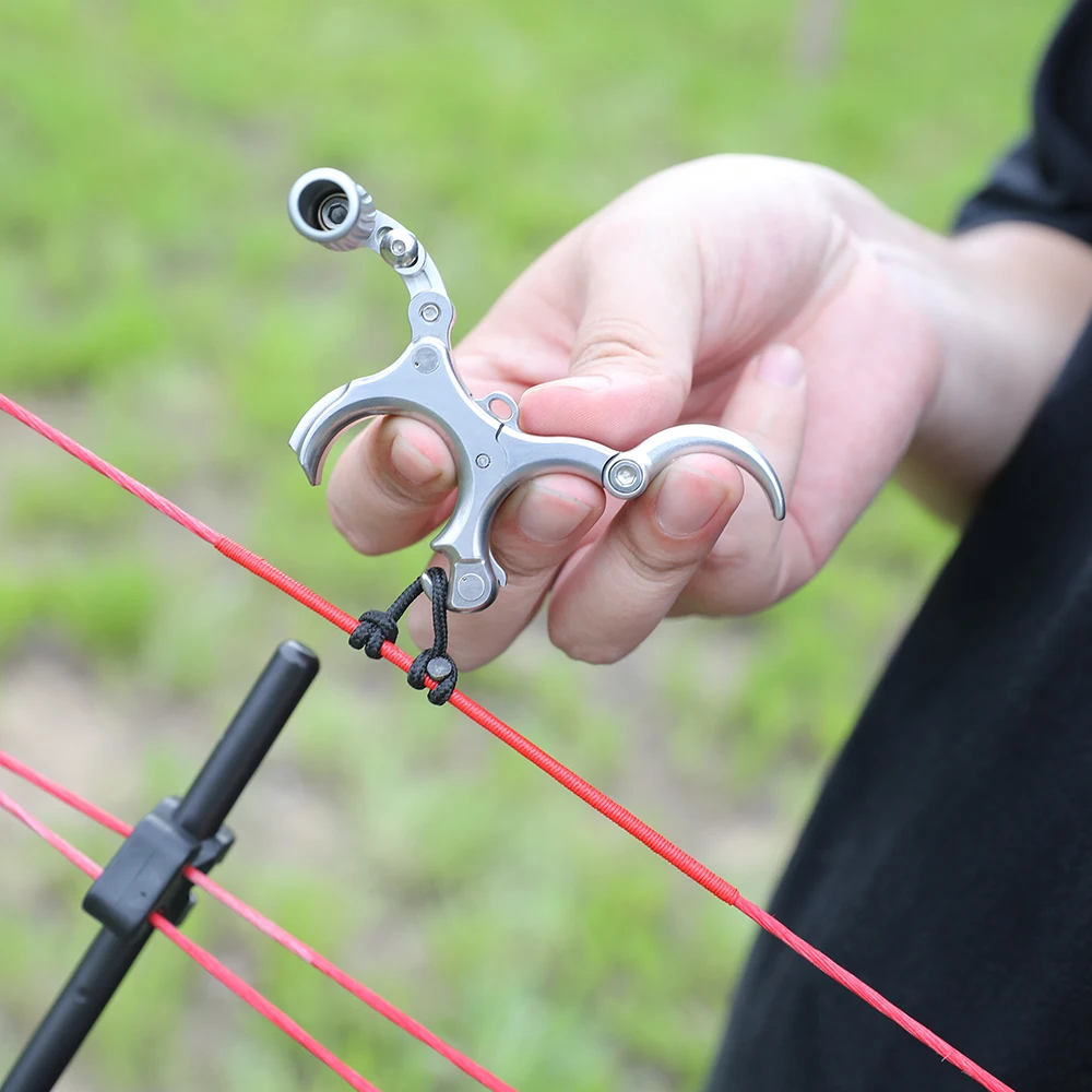 Ayuda para liberar los dedos, arco compuesto, pinza de agarre para pulgar, gatillo, entrenamiento de caza, tiro con arco, 3/4 - imagen 5