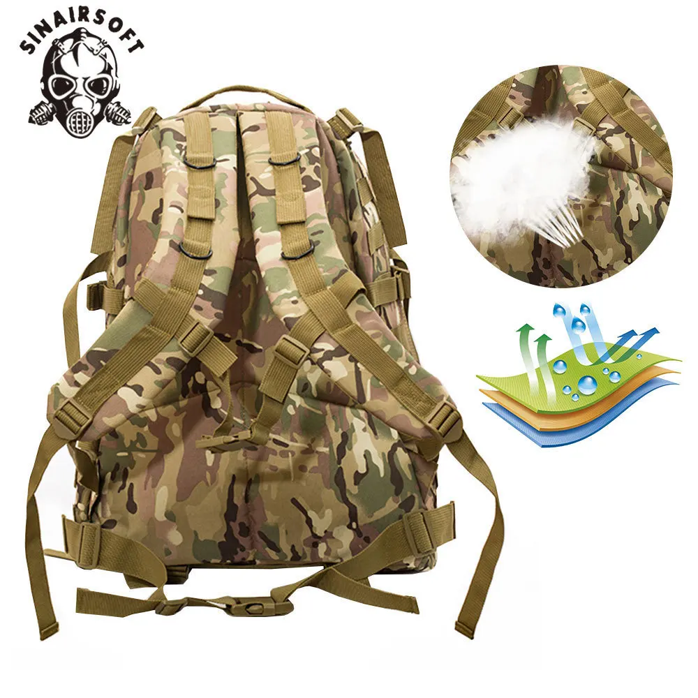 40L 3D Multi-camo deporte al aire libre táctico escalada montañismo mochila caza Camping senderismo senderismo mochila bolsa de viaje - imagen 3