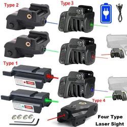 Láser táctico tricolor recargable USB magnético bajo perfil Airsoft