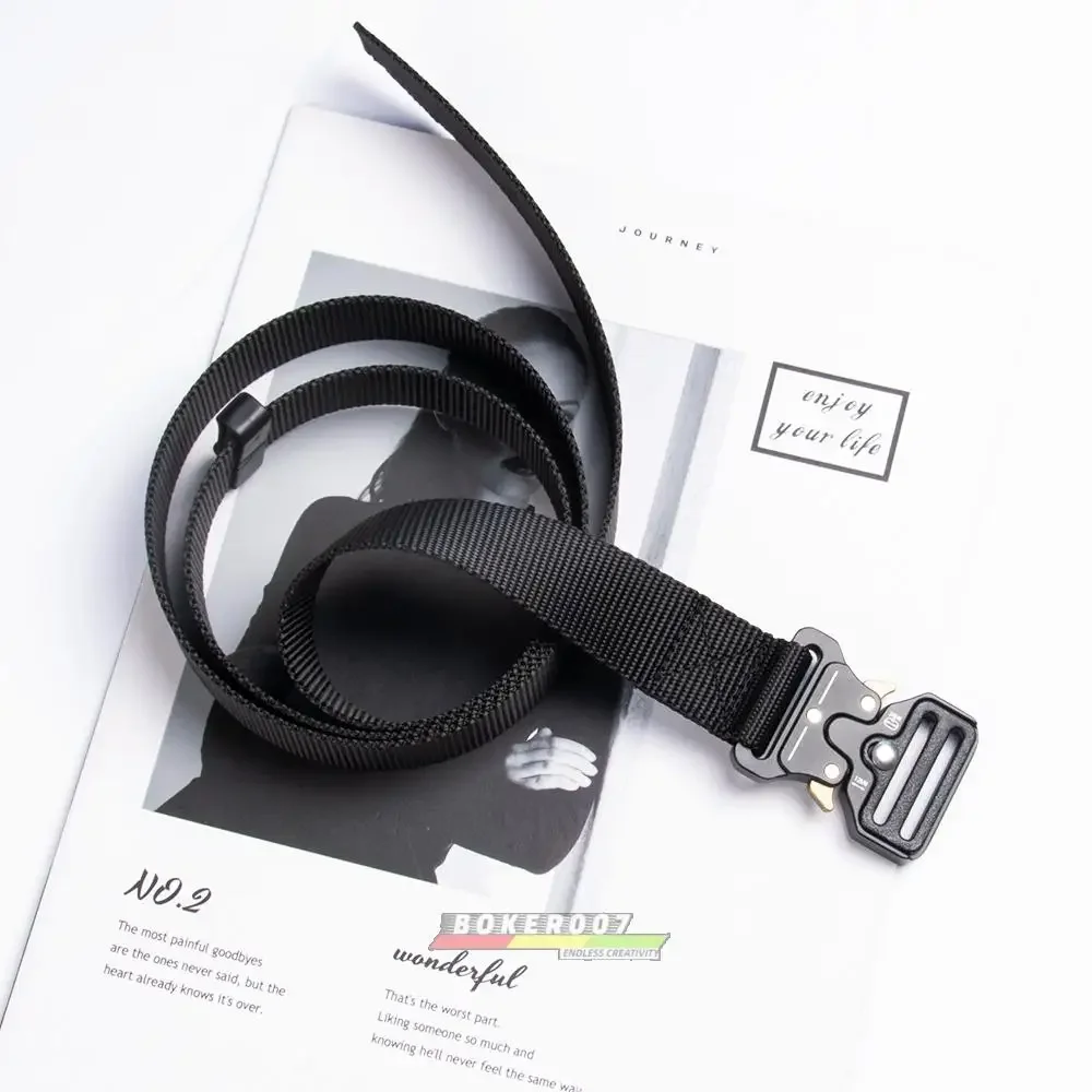 Cinturón de lona táctico con hebilla de serpiente, cinturón alargado de 3CM para entrenamiento militar al aire libre para estudiantes - imagen 3