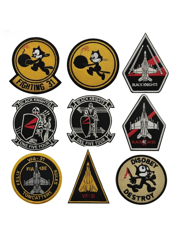 Parche táctico VF-154 Black Knight Squadron velcro mochila - imagen 2
