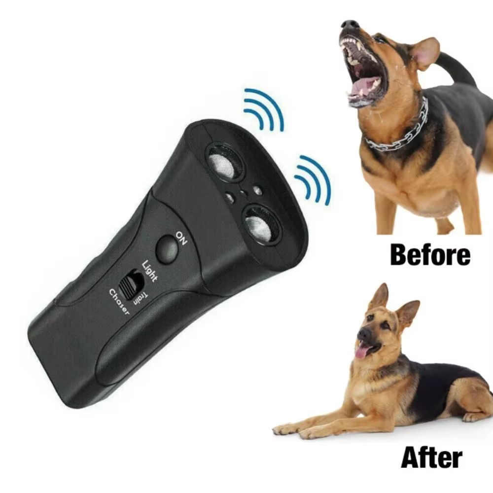 Dispositivo antiladridos ultrasónico con LED para adiestramiento canino - imagen 2