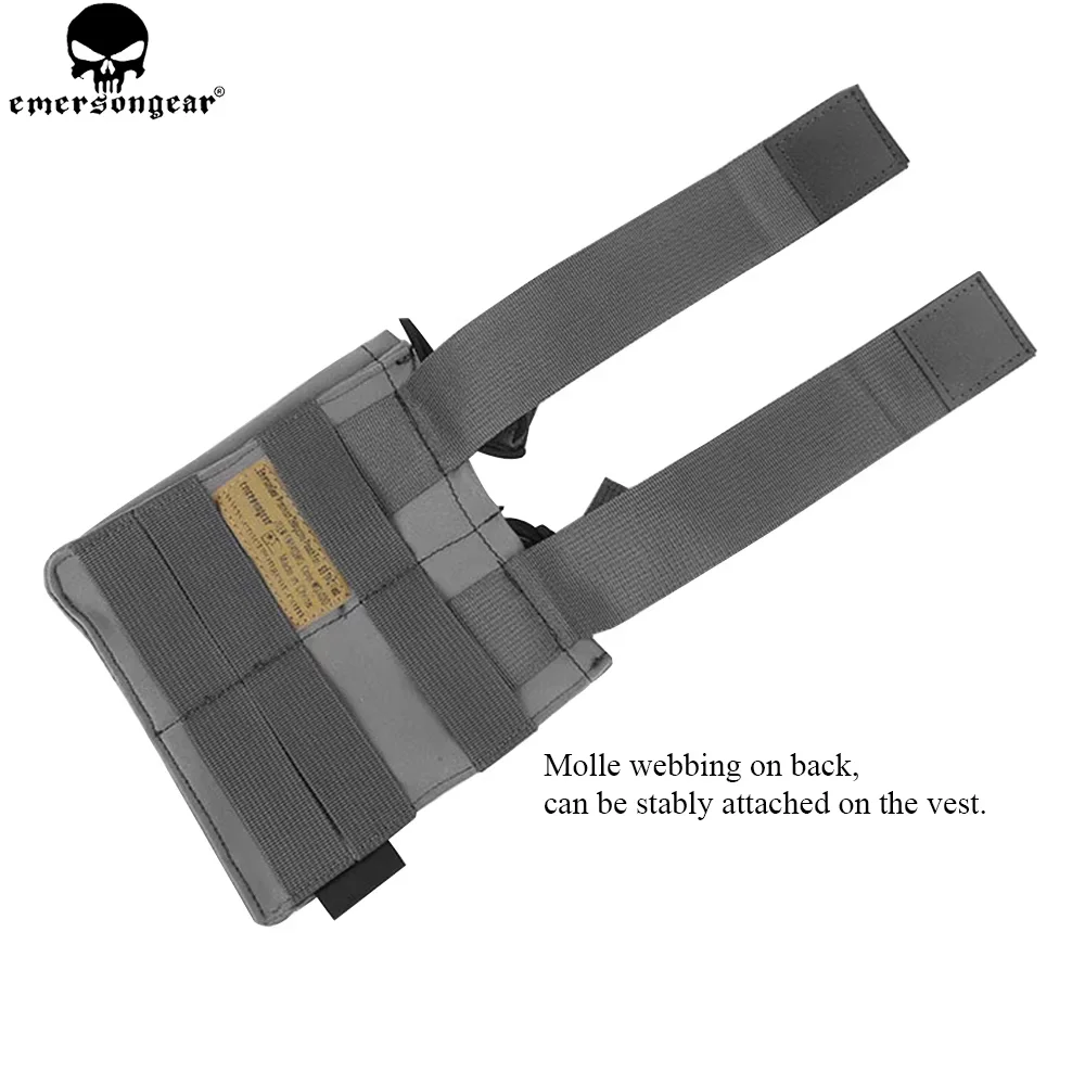 EMERSONGEAR5.56 Bolsa doble para revistas para chaleco SS, bolsa Modular Molle Mag para revistas 5,56, bolsa negra Coypte marrón EM6403 - imagen 3