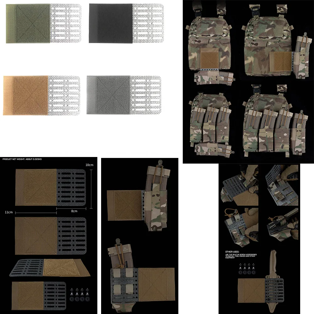 Chaleco nuevo para colgar en el pecho, tablero MOLLE TEGRIS, Panel lateral Molle, gancho de Panel extendido, placa portadora, accesorios para chaleco