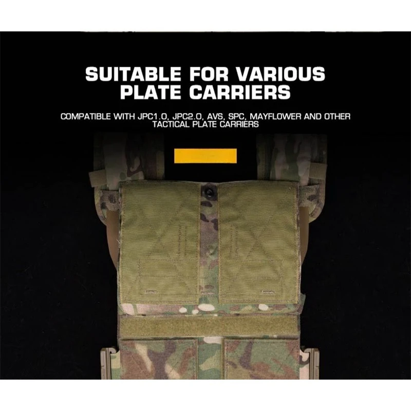 Hebilla táctica Molle de liberación rápida LV119 AVS JPC SPC, chaleco portador de placa Airsoft para caza, faja, cinturón Molle, 2 uds. - imagen 5