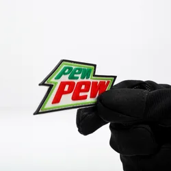 PEW PEW MADAFAKAS Parche Táctico PVC Gato Negro Moral Gancho Bucle
