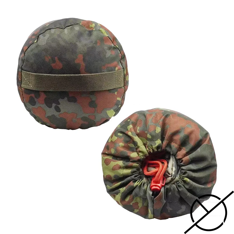 Camuflaje manchado alemán impermeable ligero y duradero portátil miscelánea bolsa de cubo bolsa de reciclaje bolsa de accesorios - imagen 3