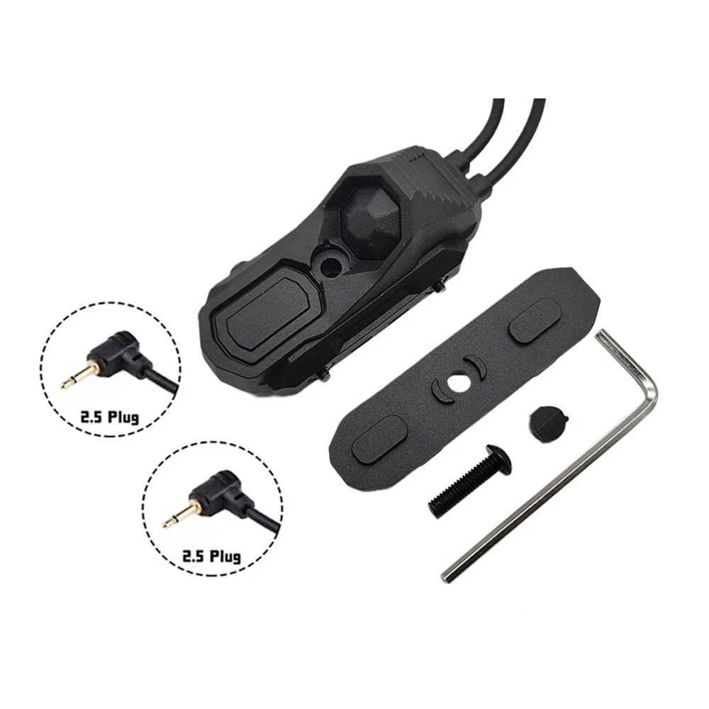 Nuevo interruptor de cable táctico 2,5 SF remoto en línea interruptor de presión de doble función PEQ NG linterna Picatinny Rail botón portátil - imagen 4