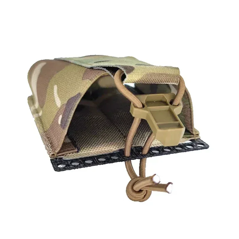 556 bolsa monomando táctica Airsoft portador Molle bolsa soporte engranaje corte láser Multicam Molle Clip bolsa de revista - imagen 4