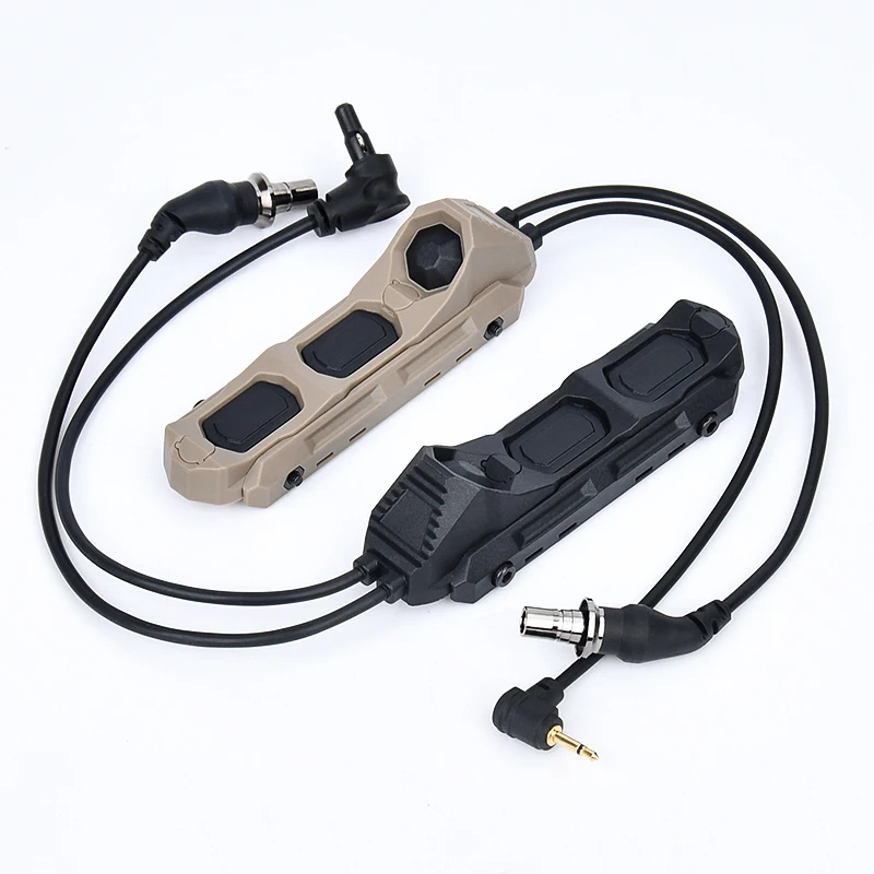 WADSN Airsoft Axon interruptor táctico de doble función, botón remoto, M300, M600, enchufe SF, NGAL, PEQ, OGL, L3, ajuste láser, Mlok, Keymod, Riel de 20mm - imagen 2