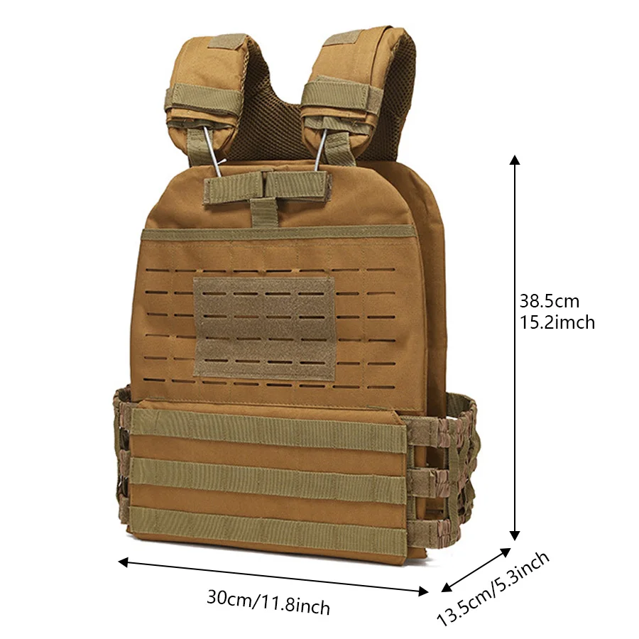Chaleco de entrenamiento al aire libre, chaleco multifuncional de expansión MOLLE, protección conveniente, Mar Rojo - imagen 4