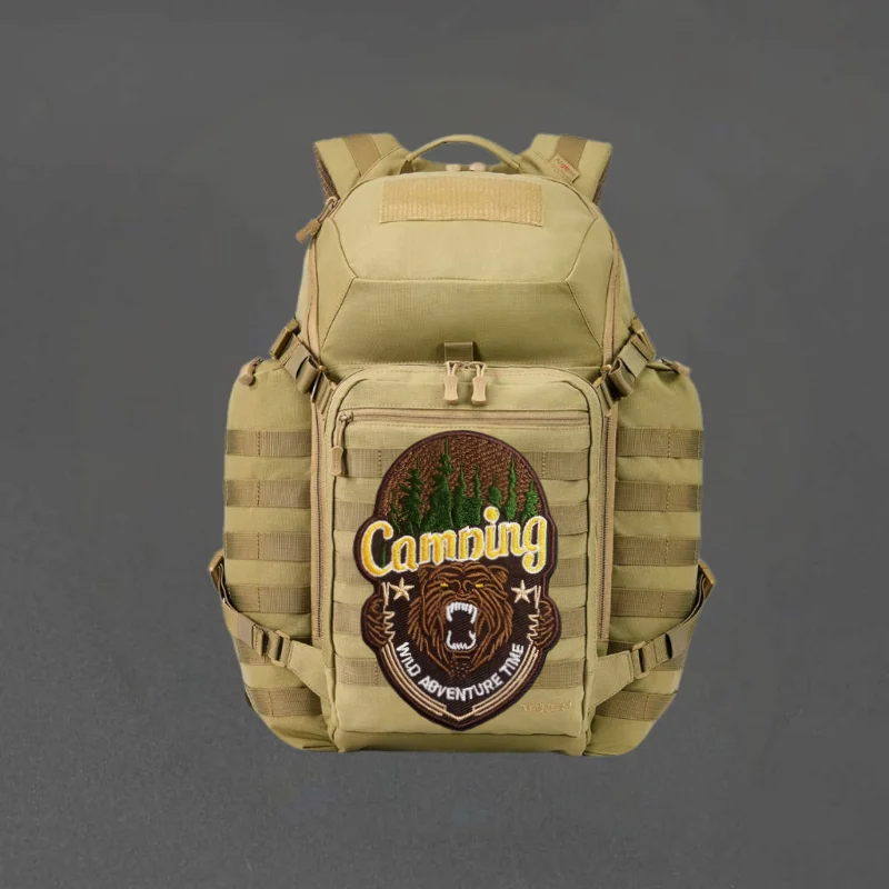 Parche bordado 3D de oso malvado, chaleco táctico, gancho y bucle, sombrero, insignia de moral, mochila, pegatinas decorativas, parches para brazalete para ropa