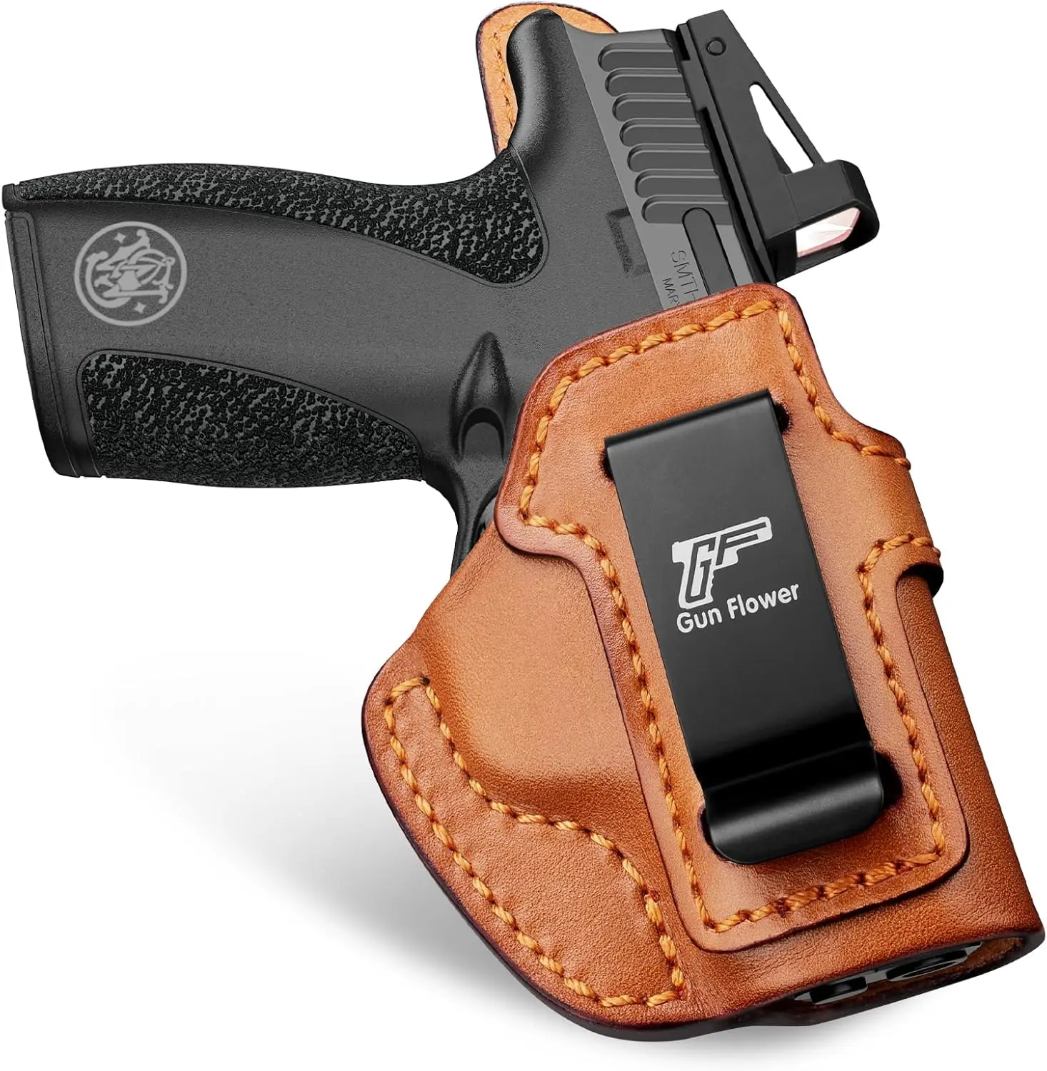 Funda de cuero Premium IWB para S&W Bodyguard 2,0, funda interior de cintura oculta, cinturón apto para 1,5 "-1,75", mano derecha