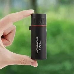 Monocular de largo alcance para acampada y caza, Monocular de aumento 12X HD de 2000x25, accesorio potente para Mini telescopio de teléfono