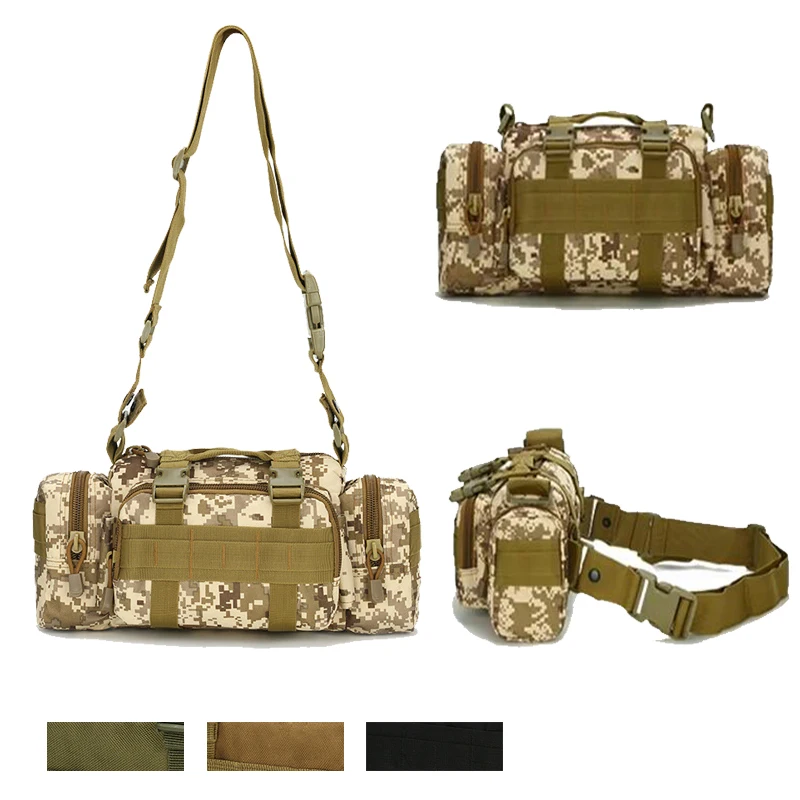 Riñonera táctica militar para hombre, bolsa de nailon impermeable para cámara al aire libre, caza, escalada, Camping, viaje, senderismo - imagen 3