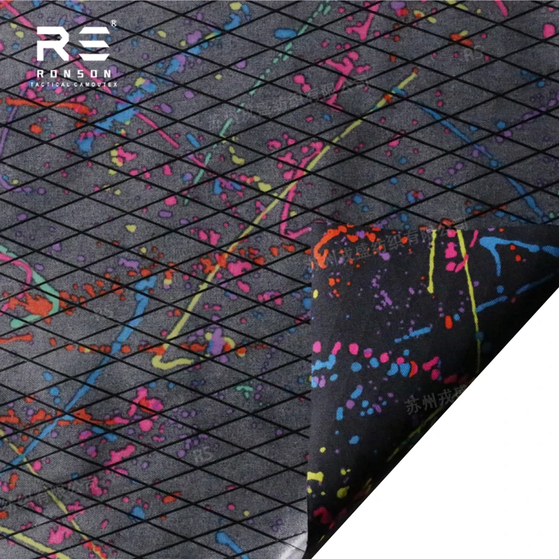Accesorios de bolsa y equipaje impermeables compuestos de rejilla de alta resistencia de camuflaje para exteriores hechos de tela de nailon - imagen 4