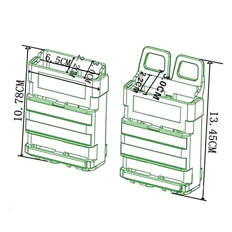 DIZETION Molle Mag Pouch 5,56 para pistola M4 AR, funda para revista rápida, funda para pistola de polímero - imagen 5