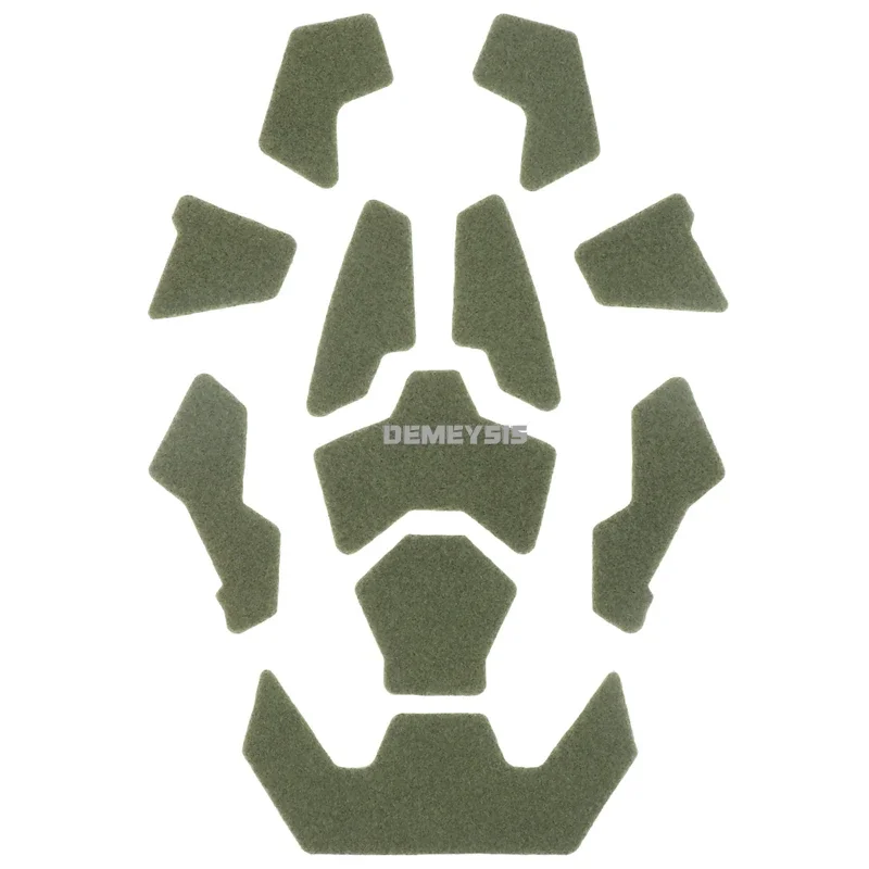 Pegatina mágica para casco rápido, parches para casco CS de caza, gancho adhesivo y bucle para casco rápido, juego de 11 Uds., accesorios para cascos - imagen 4