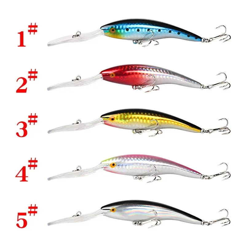 1 Uds 15,8 cm 14,5g Jerkbait de buceo profundo cebo duro Artificial pesca Wobblers señuelo de pececillo para lubina Lucio carpa aparejos de pesca - imagen 2