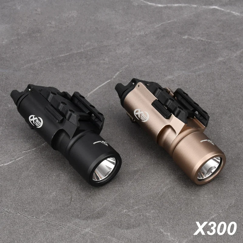 Surefir táctico X300 X300U Ultra X300V XH35 pistola de Metal luz LED estroboscópica compatible con riel de 20mm arma Airsoft linterna de caza - imagen 3