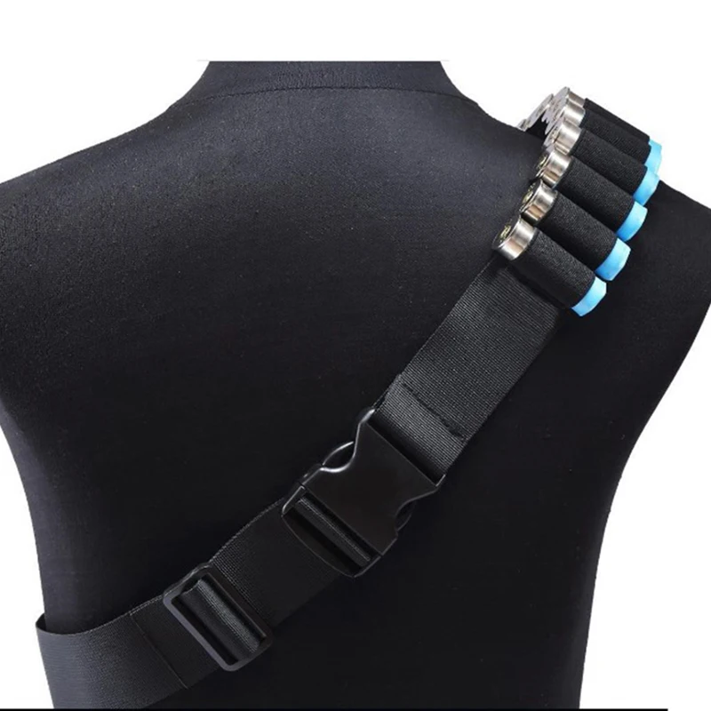 Bandolera táctica para escopeta de 27/30 rondas, cinturón ajustable para escopeta, soporte para munición, accesorios de caza de calibre 12 - imagen 3