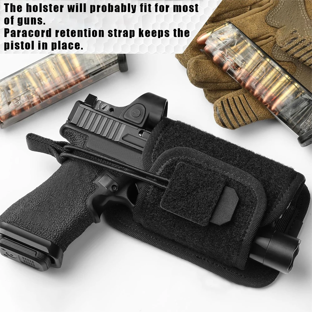 Funda táctica para pistola, bolsa portadora Universal para pistola, funda para pistola, funda para pistola de transporte oculta con Panel trasero - imagen 2