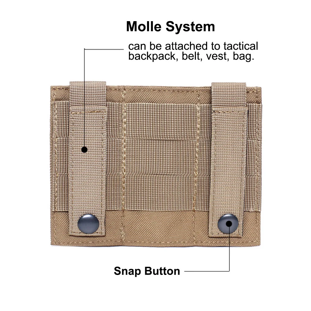 Bolsa para revistas Triple para pistola táctica, bolsa para revistas de 9mm, bolsa MOLLE Mag de extracción rápida, Kit de herramientas EDC, accesorio de caza al aire libre - imagen 4