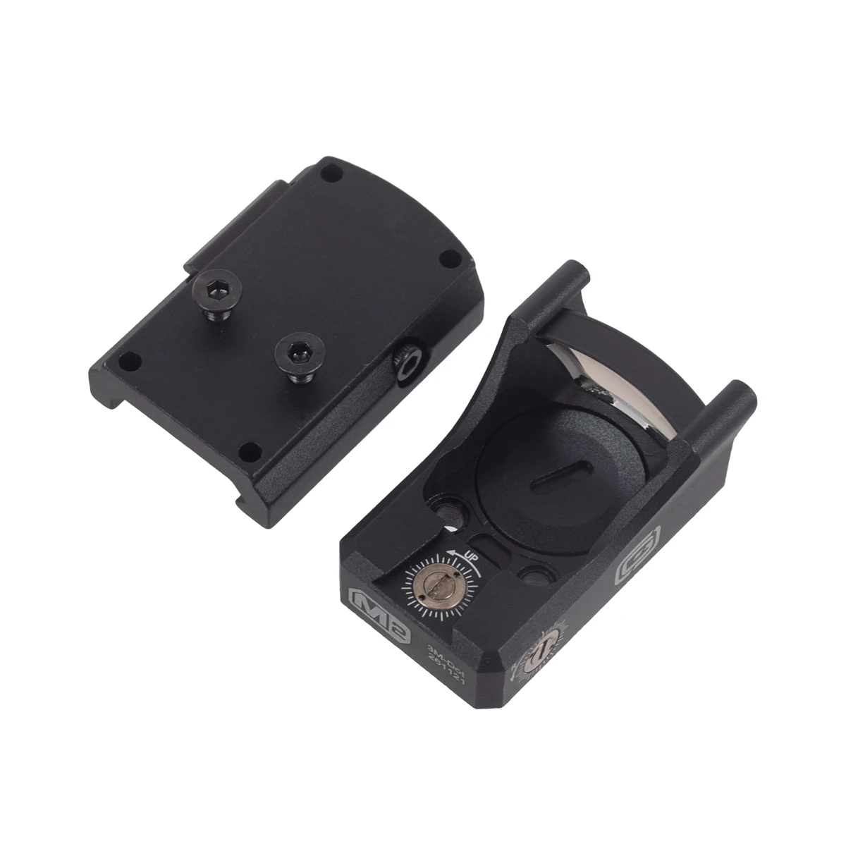 Mira réflex táctica M2 con detección de luz, punto rojo, punto verde, riel de 20mm, Compatible con equipo de tiro de caza G17 19 - imagen 4