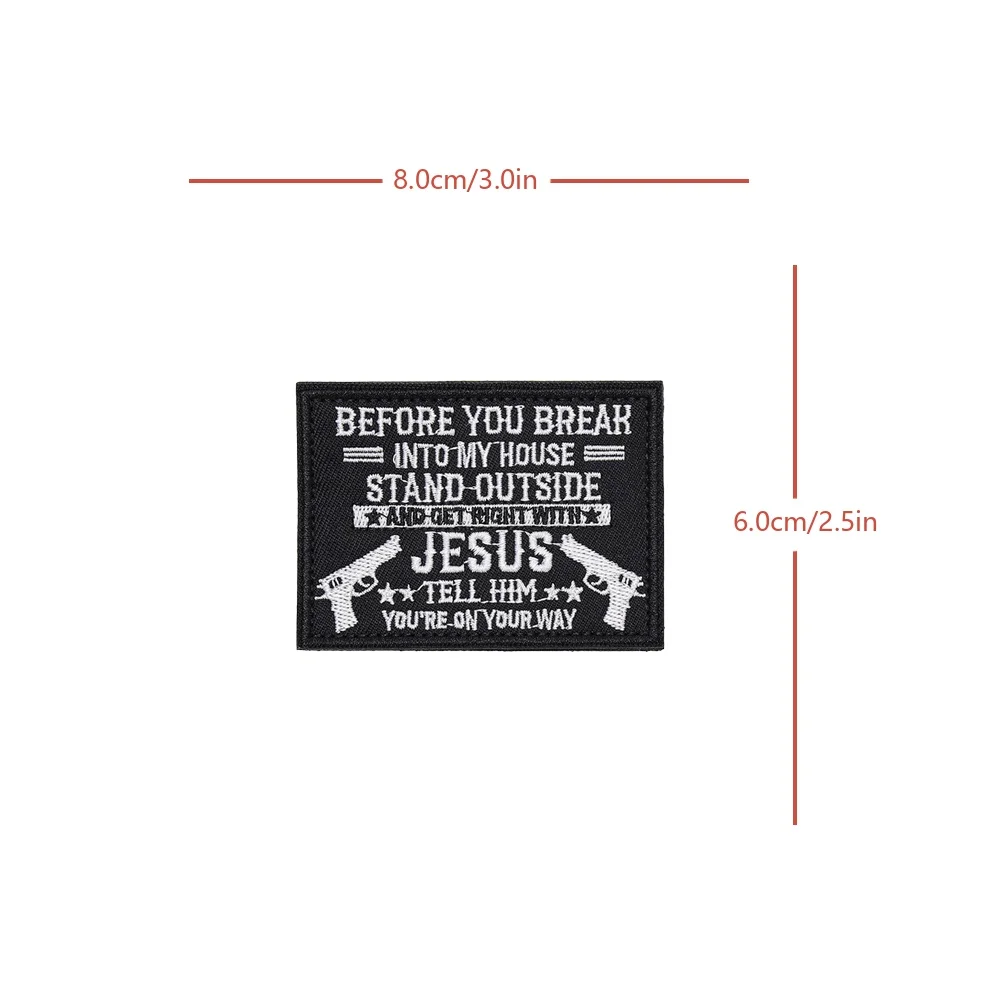 Jesús TELL HIM táctico divertido humorístico Meme parche Velcros gancho bucle insignia militar bordado para DIY gorra mochila Jeans - imagen 5