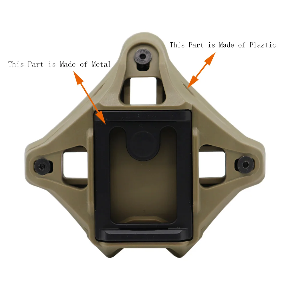 VULPO-Adaptador de montaje NVG para casco, nuevo estilo táctico MK, cubierta Vas, tres agujeros, accesorios para casco MK FAST MICH AF Wendy - imagen 2