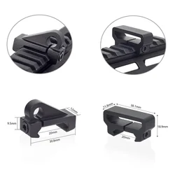 Adaptador giratorio eslinga táctica para riel Picatinny–Pistola rifle