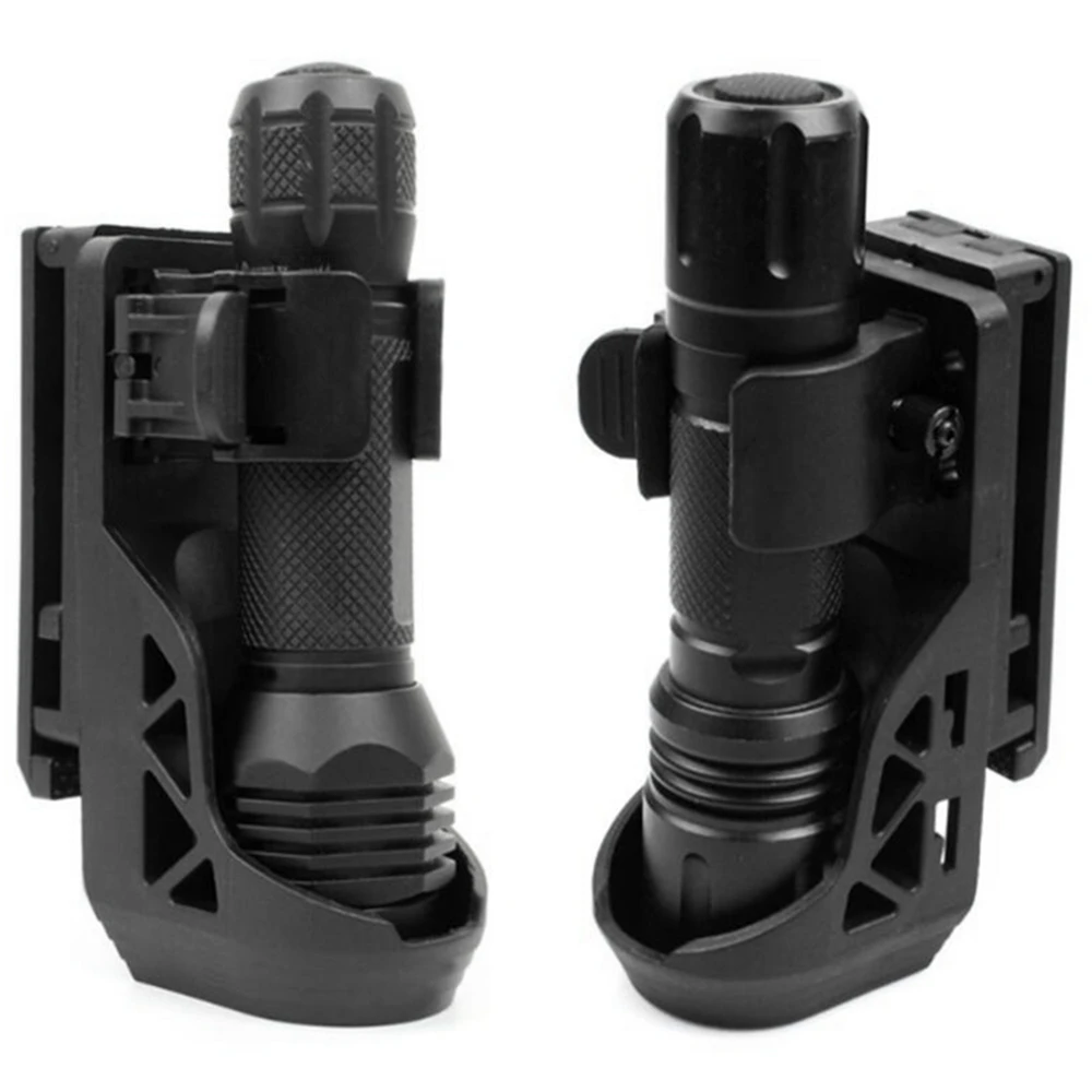 Táctico 360 ° Funda giratoria para linterna con palanca, sistema de bloqueo lateral, juego de antorcha General, juego de antorcha de plástico, desenchufe rápido - imagen 3