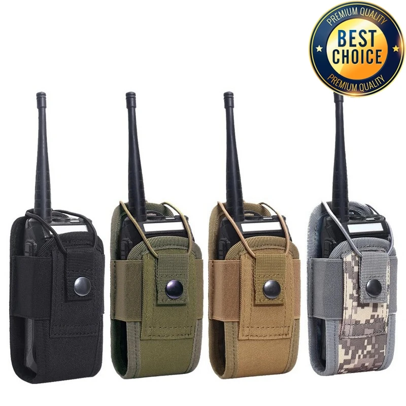 Bolsa táctica Molle para Walkie Talkie, funda para interfono de Radio portátil para exteriores 1000D, bolsa de transporte para caza y Camping, bolsillo Mag - imagen 2