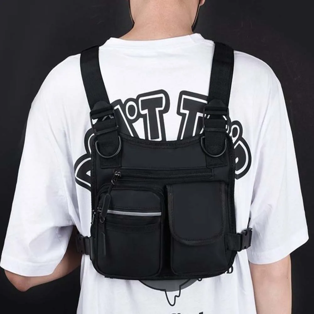 Mochila táctica tendencia de moda para hombres bolsa ligera para chaleco al aire libre bolsa de pecho deportiva informal de viaje al por mayor - imagen 3