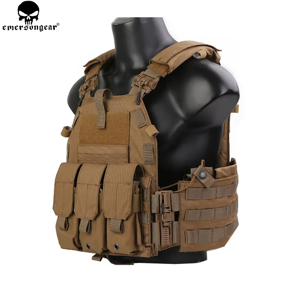 Emersongear-Chaleco táctico, portador de placa de liberación rápida para entrenamiento militar Airsoft, caza y supervivencia al aire libre, deporte, Camping